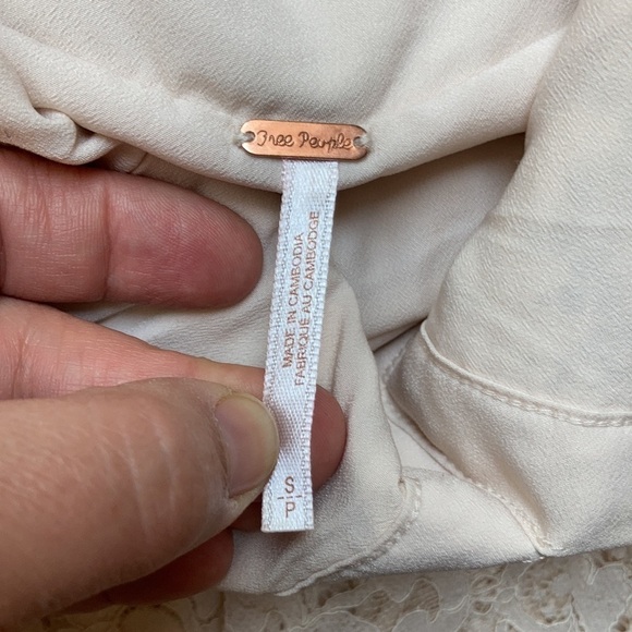 Free People lucky in love lace dress in shell size small - Picture 7 of 11